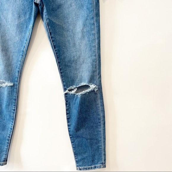 NWT Current/Elliott The Stiletto Jeans in 2 Year Destroy Stretch Indigo - Picture 7 of 13